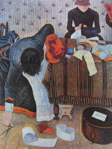 Art hand Auction Paul Signac, [Die Person, die den Hut der Frau macht], Große Vintage-Kunstsammlung, Guter Zustand, Brandneu, hochwertig gerahmt, Kostenloser Versand, Frankreich, Kostenloser Versand, Malerei, Ölgemälde, Porträt