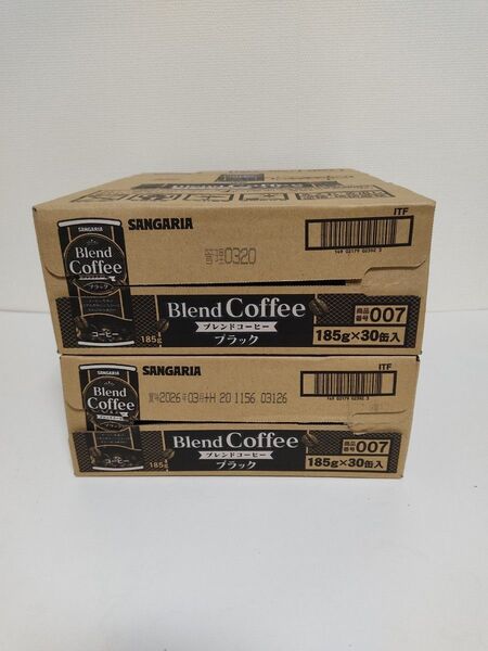 SANGARIA サングリア ブレンドコーヒー ブラック 185g×30缶 ×2箱