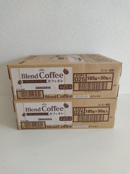 SANGARIA Blend Coffee カフェオレ 185g×60缶