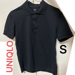 UNIQLO ポロシャツ 半袖 S ブラック 黒
