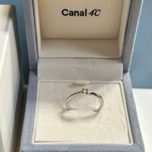 canal 4°C プラチナpt900 ダイヤモンドリング 指輪 7号 カナルヨンドシー ヨンドシー