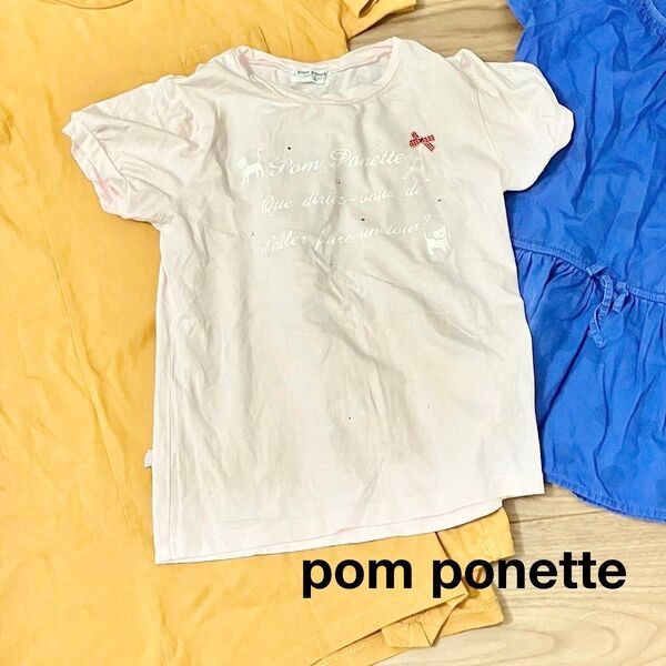 pom ponette 半袖Tシャツ ピンク
