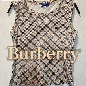 ◆BURBERRY LONDON ◆ブルーレーベル◆ノースリーブ ノバチェック sizeM 三陽商会