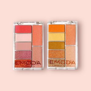 エモダ×ジェリー EMODA×JELLY パウダーフェイスカラー ピンク&オレンジパレットセット アイシャドウ チーク ハイライト