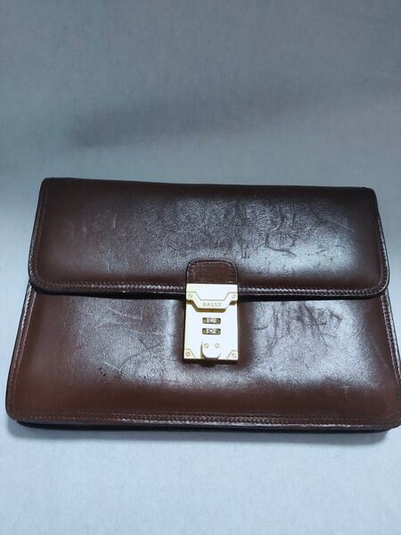 ★BALLY☆ セカンドバッグ ブラウン ヴィンテージ!