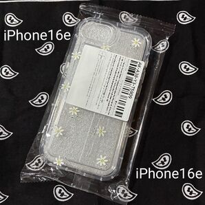 iPhone16e 花柄 クリアケース 未開封