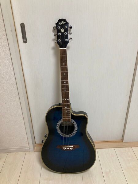 美品 ARIA エレアコAMB-35 BLS 動作良好 アコースティックギター