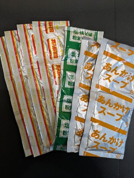 焼きそばソース、塩焼きそばソース、マルタイ皿うどんあんかけスープ 合計19袋セット