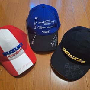 モータースポーツ キャップ 3点★ SUBARU SUZUKI DUNLOP