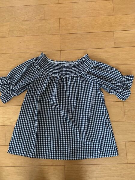 美品★ギンガムチェック柄 ブラウス カットソー