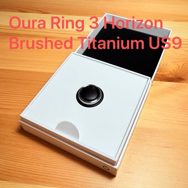 【5/18まで大特価SALE】Oura Ring 3 Horizon ブラッシュドチタン (マットシルバー) US9 美品