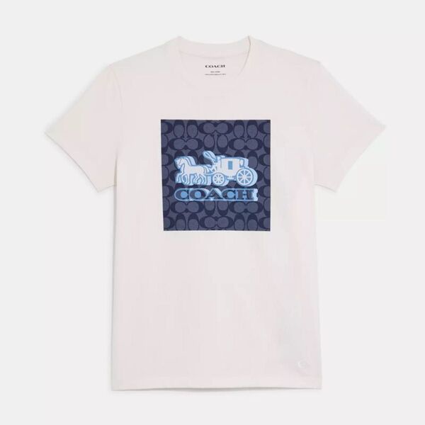 ホース アンド キャリッジ シグネチャーTシャツ COACH