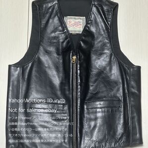 The Transatlantic Clothing エアロレザー 馬革 ベスト S AERO LEATHER スコットランド製