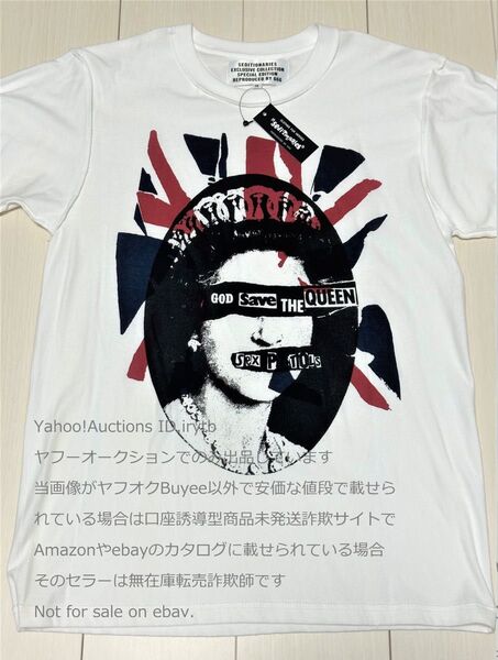 新品タグ付 正規品 M セディショナリーズ by 666 ブラインドクイーン アナーキーフラッグ Tシャツ Sex Pistols