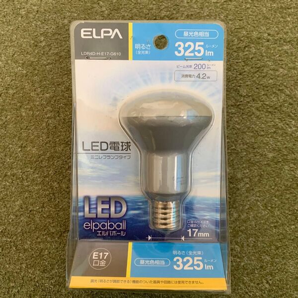 ELPA LED電球 ミニレフランプタイプ LDR4D-H-E17-G610 昼光色相当