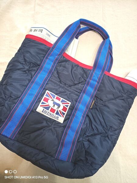 【USED品】ラベンハム 星型キルティングトートバッグイギリス製