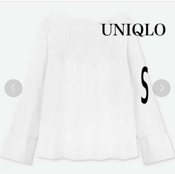 UNIQLO ユニクロ ソフトコットン レースTブラウス カットソー シャツ プルオーバー レディース トップス Sサイズ 白
