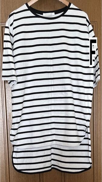 AMERICAN HOLIC アメリカンホリック ボーダー柄 半袖 Tシャツ シャツ カットソー フリーサイズ レディース
