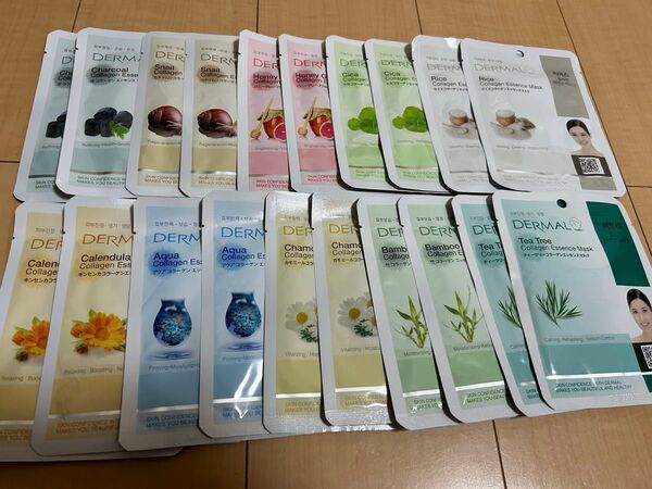 DERMAL シートマスク 20枚セット 韓国 まとめ売り