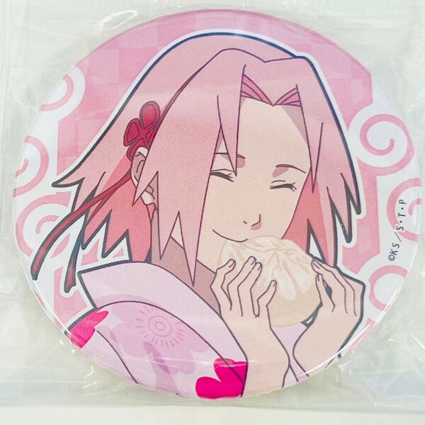 NARUTO ナルト 疾風伝 春野サクラ 缶バッジ 食べ歩き