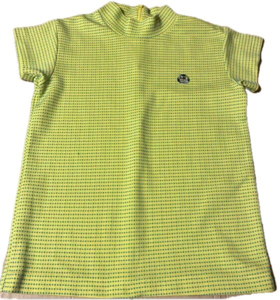 ヴィンテージ MICHEL KLEIN ぷくぷく 半袖 カットソー Tシャツ ネオンイエロー カットソー 半袖 半袖Tシャツ