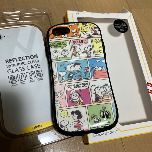 スヌーピー iPhone SE3/SE2/8/7 iFace Reflection 41-907146(ベージュ)