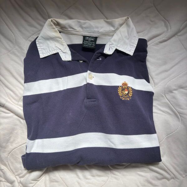 90s POLO RALPH LAUREN ラルフローレン ポロシャツ ボーダー XL