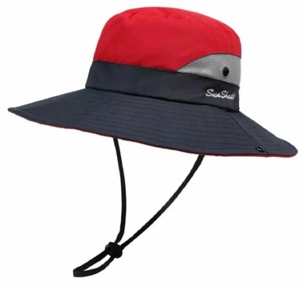 帽子 レディース つば広 UVカット 紫外線カット サファリハット ポニーテール 大人用 おしゃれ Hat