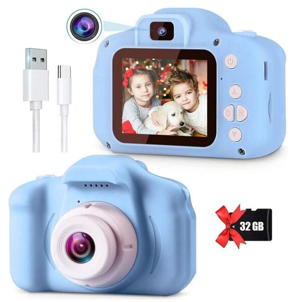 キッズカメラ デジタルカメラ 子供用 1080P HD録画 32GB SDカード 子供用カメラ