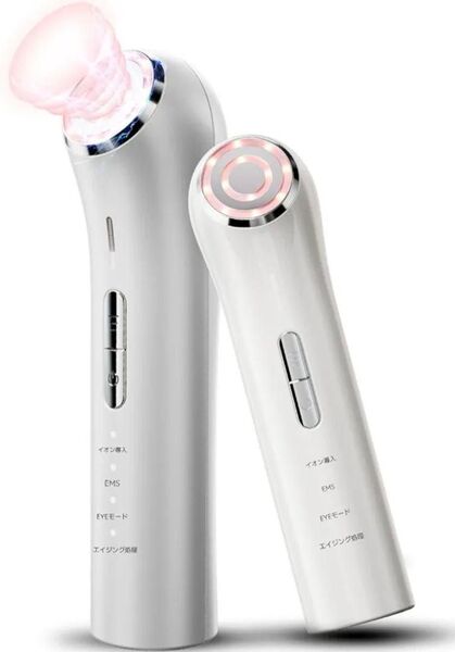1台多役!美顔器 EMS 目元 毛穴 ケア RF イオン導入 超音波振動 美容