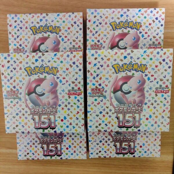 ポケモンカードゲーム 強化拡張パック ポケモンカード151 6BOXセット シュリンク付き