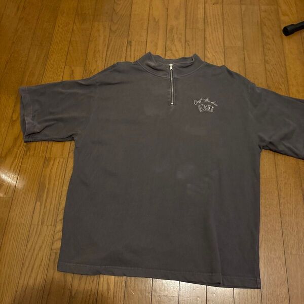 ハーフジップTシャツ Lサイズ 少し大きめ