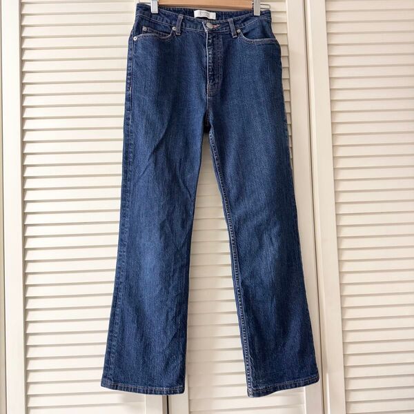 LOWRYSFARM ローリーズファーム デニムパンツ ストレートデニム ワイドデニムパンツ インディゴ染め Mサイズ
