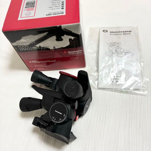 マンフロット Manfrotto 3ウェイ雲台 XPROギア3WAY雲台 クイックリリースプレート付属 MHXPRO-3WG