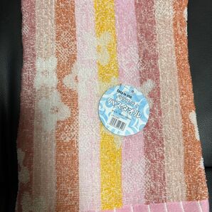 バスタオル ピンク 系 ストライプ 花柄