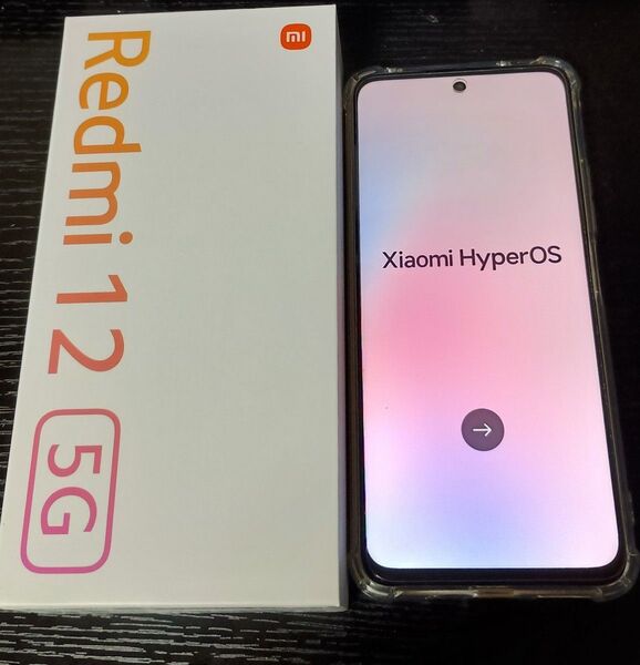Redmi 12 5G 128GB ポーラーシルバーSIMフリー クリアケース付き