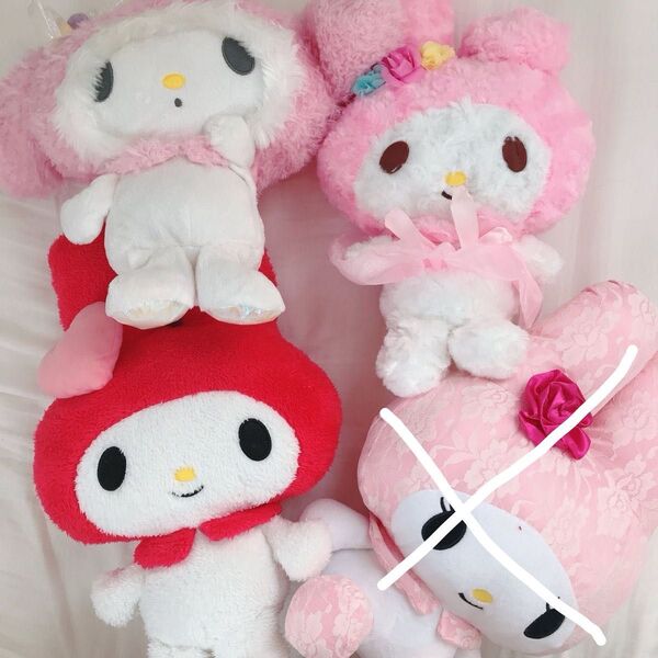 【マイメロ】ぬいぐるみ マイメロディ サンリオ セット 50周年 サンリオ マスコット フラワー もこもこ メロクロ ハート