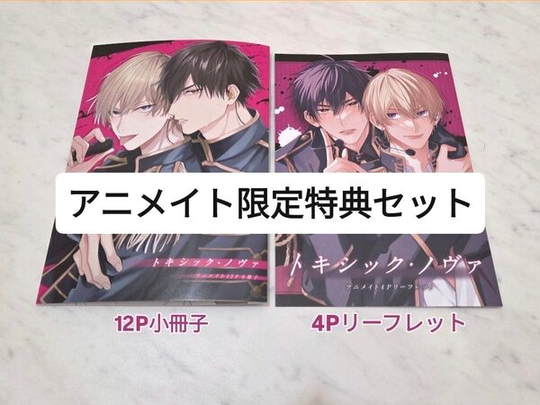 【特典のみ】トキシック・ノヴァ 三栖よこ アニメイト限定特典セット 12P小冊子・4Pリーフレット【美品】