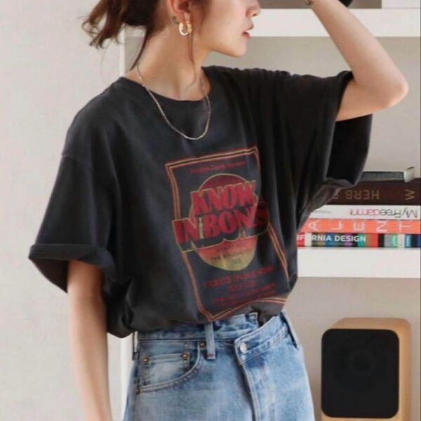 ungrid ツアーロゴルーズTEE 半袖Tシャツ