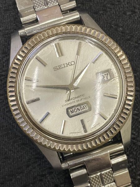 SEIKO セイコーマチック ダイヤショック26石 自動巻き メンズ 時計