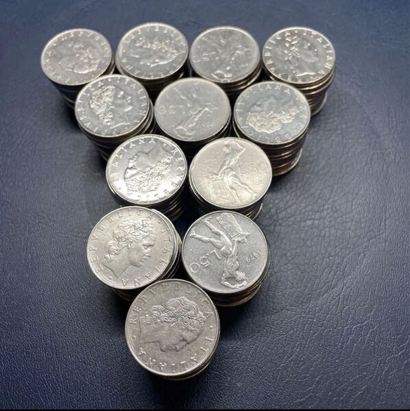 イタリア 50リラ 120枚 まとめ 外国硬貨 旧貨幣