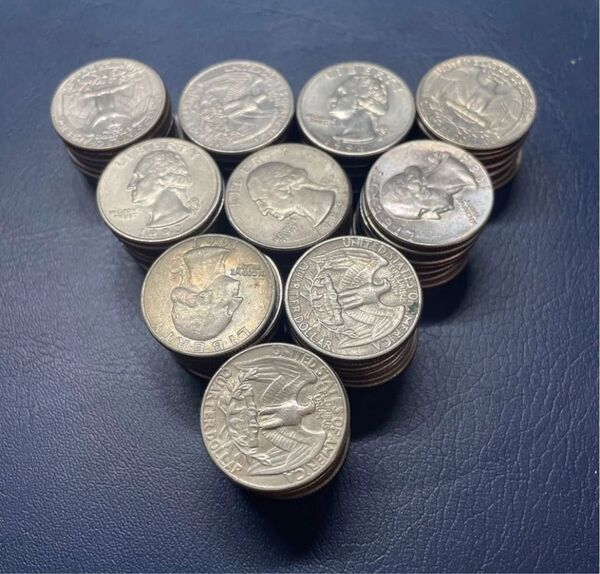 アメリカ合衆国 25セント硬貨まとめ100枚 外国硬貨