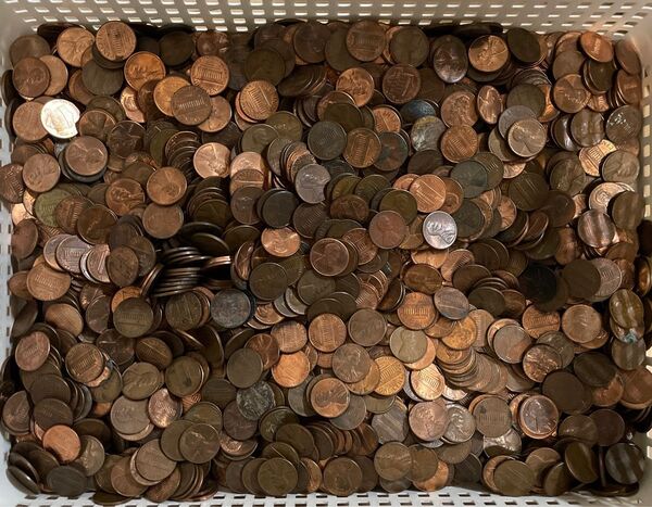 アメリカ合衆国 ペニー 1セント硬貨まとめ 5000g 5kg 外国硬貨