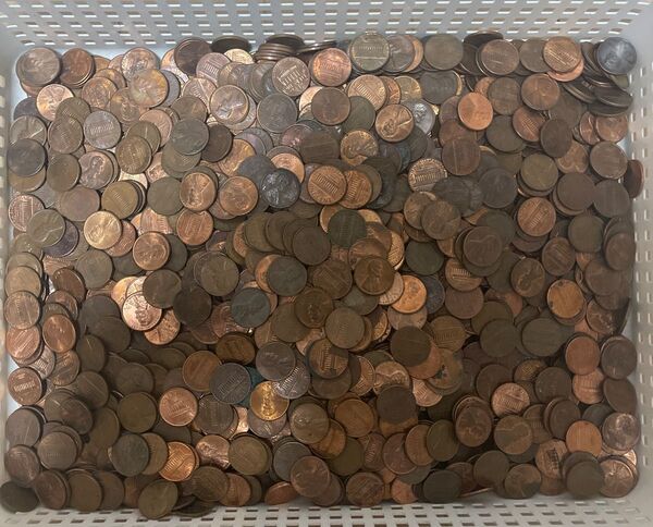 アメリカ合衆国 ペニー 1セント硬貨まとめ 5000g 5kg 外国硬貨