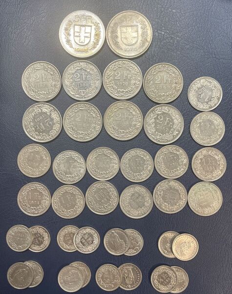 スイスフラン 48フランまとめ 外国硬貨