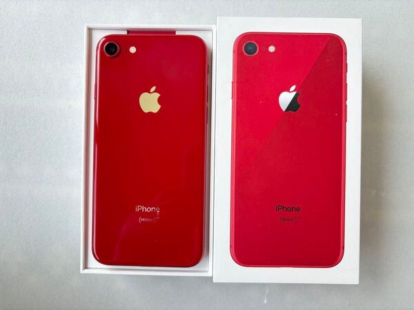 iPhone 8 64GB 新品大容量バッテリー100% SIMロック無し プロダクトレッド ジャンク