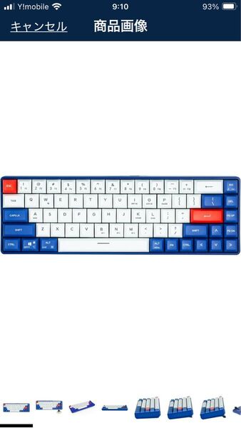 ZALMAN ザルマン K610 茶軸/ブルー コンパクト ゲーミングキーボード ZM-K610 BLN
