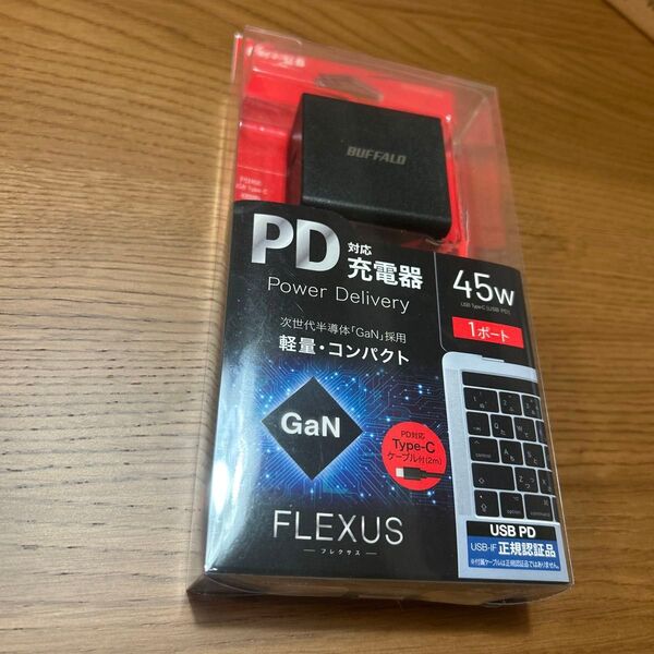 ☆未開封☆PC用電源 PD45W 1ポート ケーブル付 ブラック BSACPD4500BK