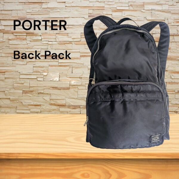 【人気】PORTER TANKER ポーター タンカー 黒 リュック バッグパック 通勤 通学