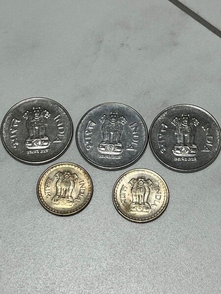 インド硬貨 5枚セット